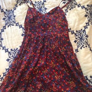 Plum floral dress